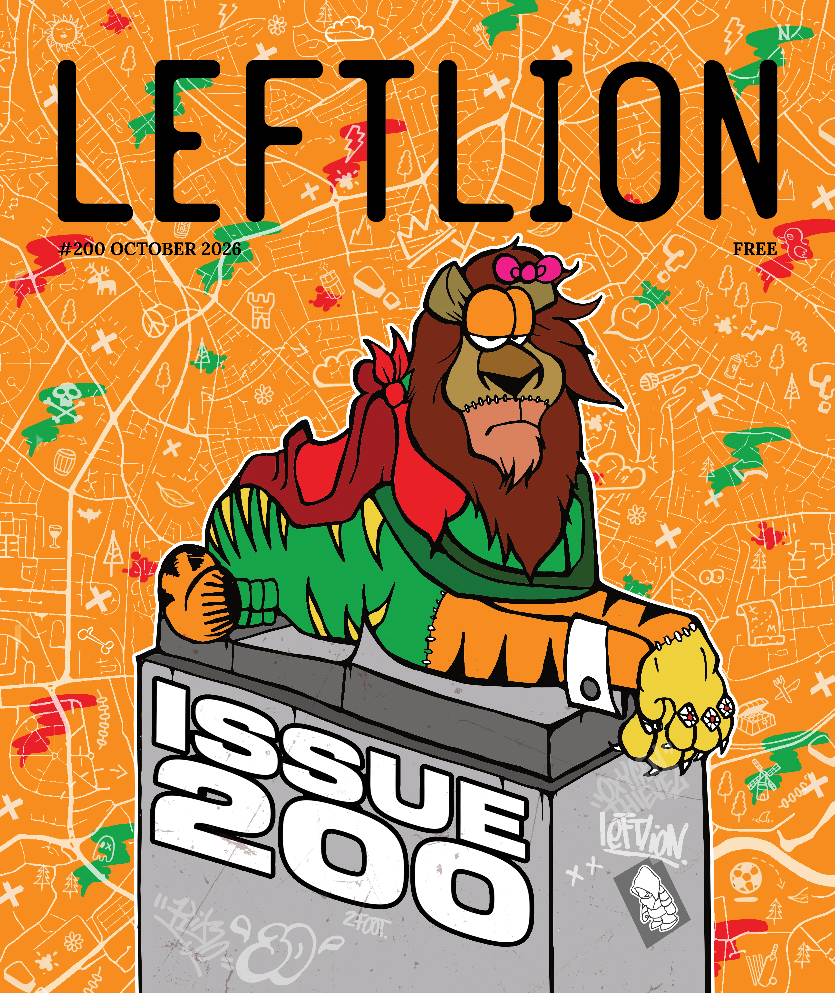 Leftlion #200 Cover With Bleed